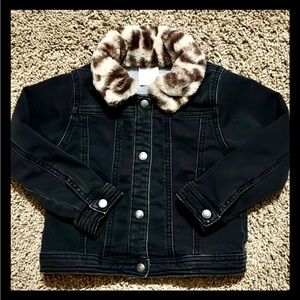 FIRST IMPRESSIONS Faux Fur Animal Print Collar Size 4T